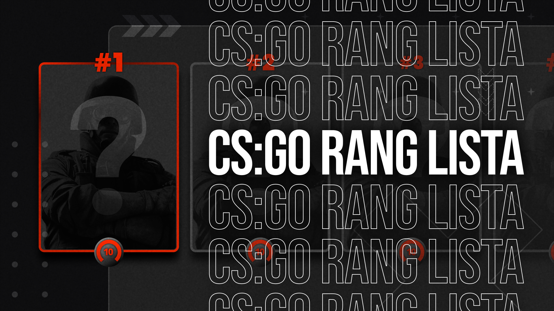 FACEIT Rang Lista CSGO igrača Adria